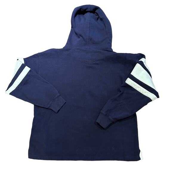 Las Vegas adult size XL navy blue hoodie with front pocket and straight hem - Picture 2 of 3